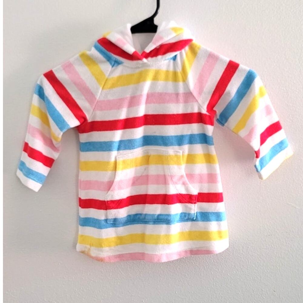 Hanna Andersson Sunsoft Terry Hoodie Cover-Up Striped Multi 80/85cm 2